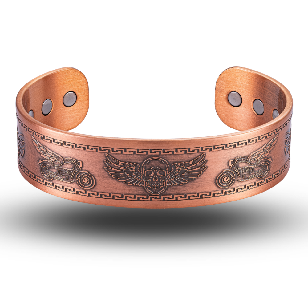 Kopper Men's Copper Biker Bangle Bracelet