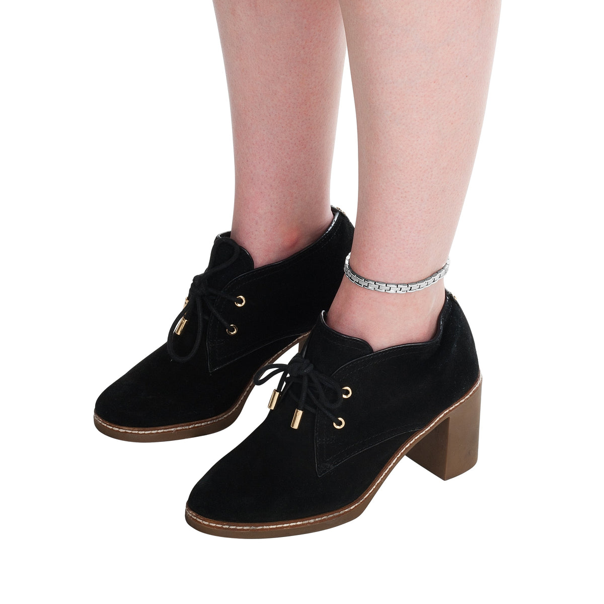 Women's Magnetic Anklet - Rose Gold Heart