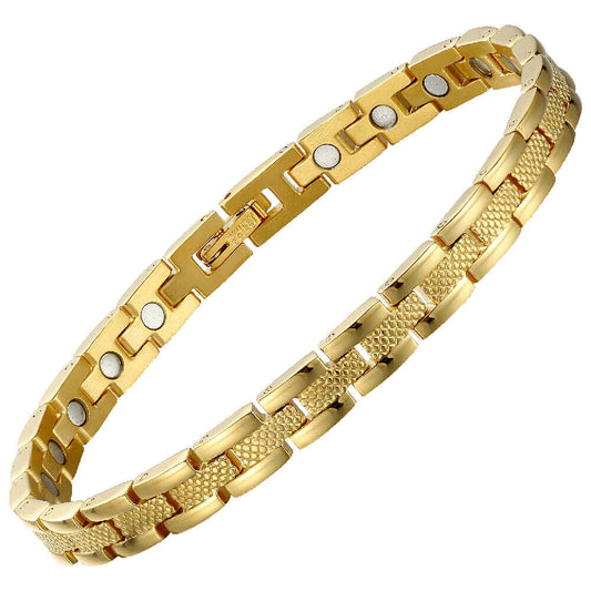 Women's Magnetic Bracelet - Gold Tone