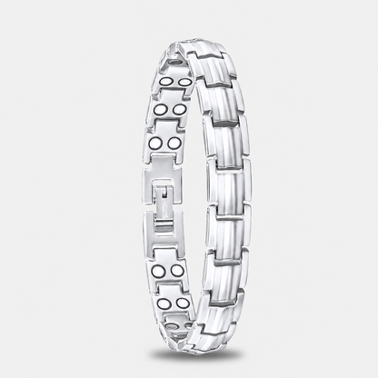 Women's Double Row Magnetic Bracelet - Titanium