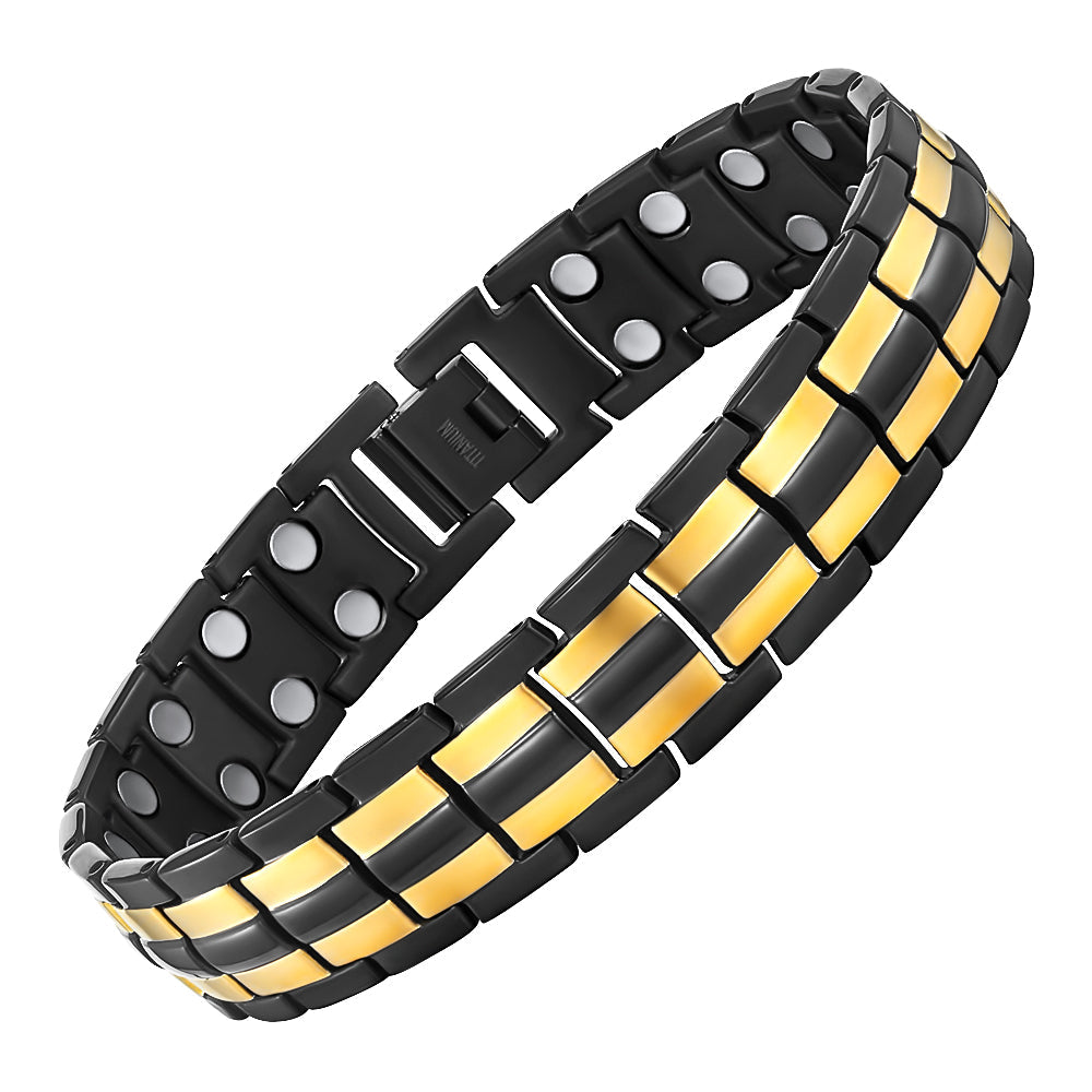 Men's Double Row Titanium Magnetic Bracelet