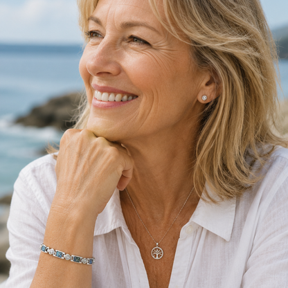 Women's Magnetic Bracelet - Silver