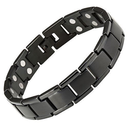Men's Double Strength Black Titanium Magnetic Bracelet
